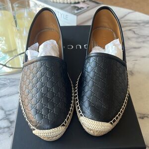 Gucci Microguccissima Leather Espadrille
